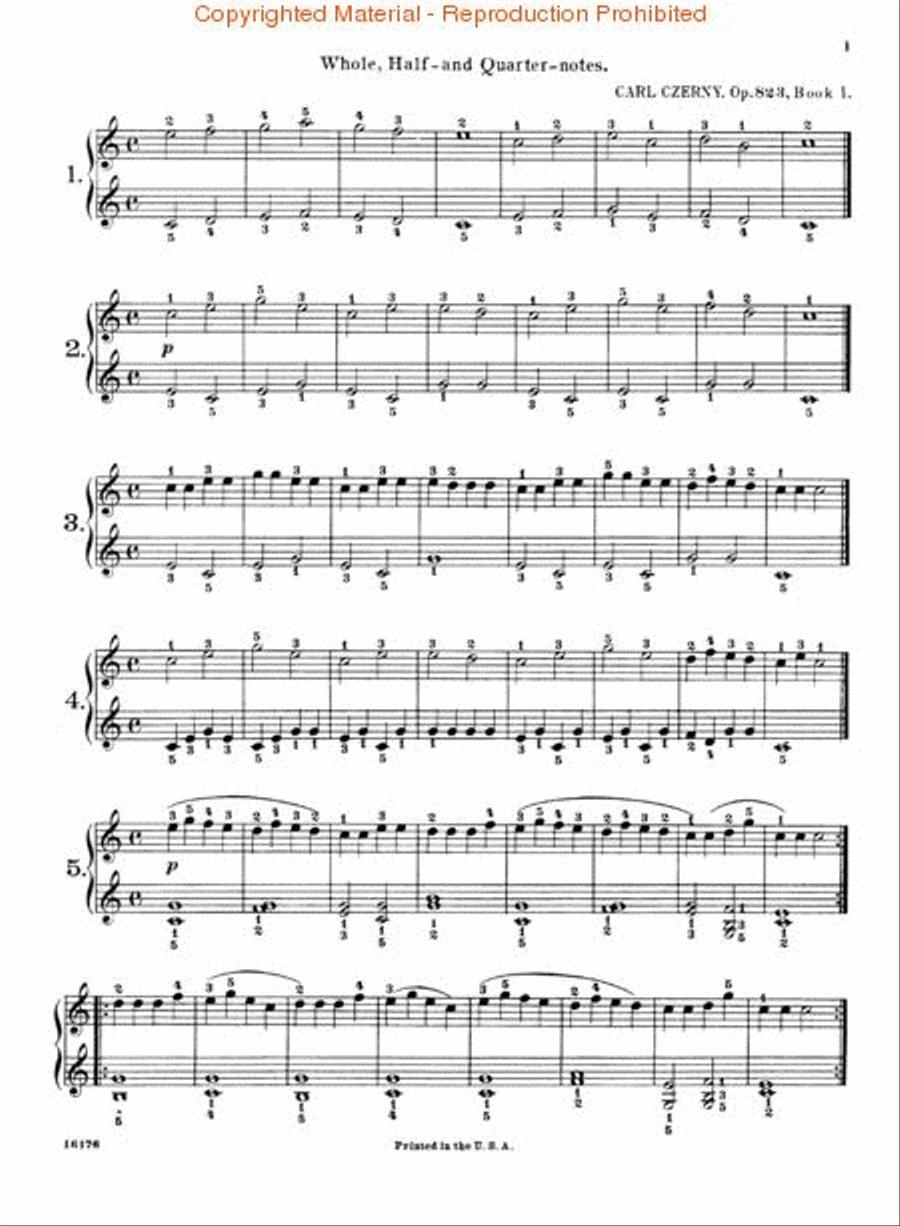 Little Pianist, Op. 823 (Complete) Piano Method scores gallery preview page 2