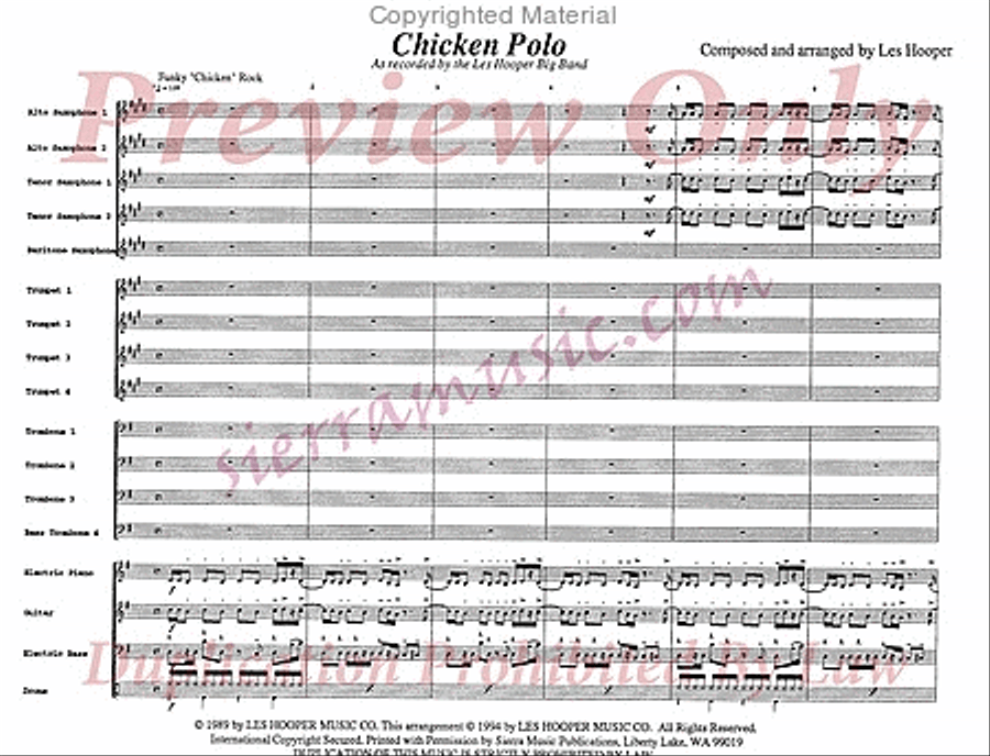 Chicken Polo Big Band scores gallery preview page 2