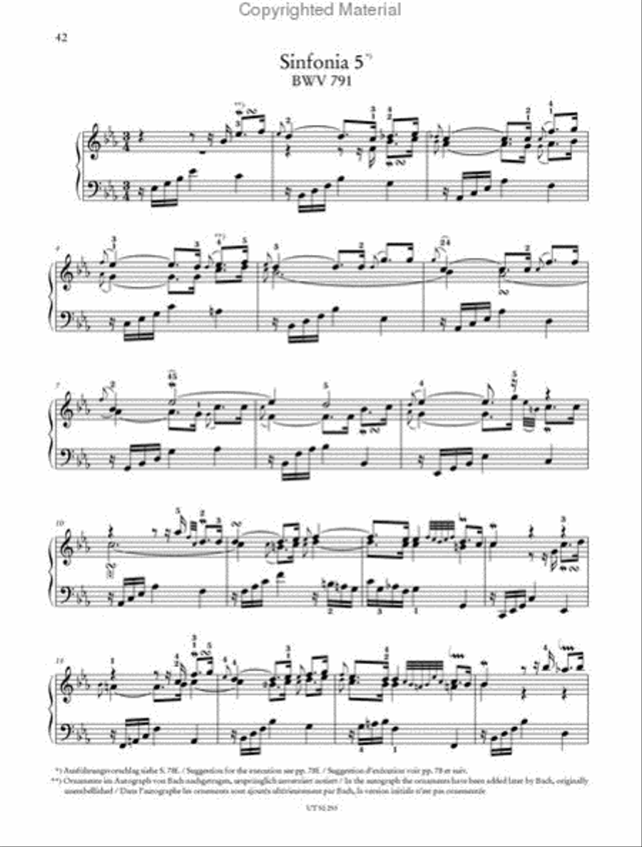 Inventions and Sinfonias: Two- and Three-Part Inventions Chamber Music scores gallery preview page 6