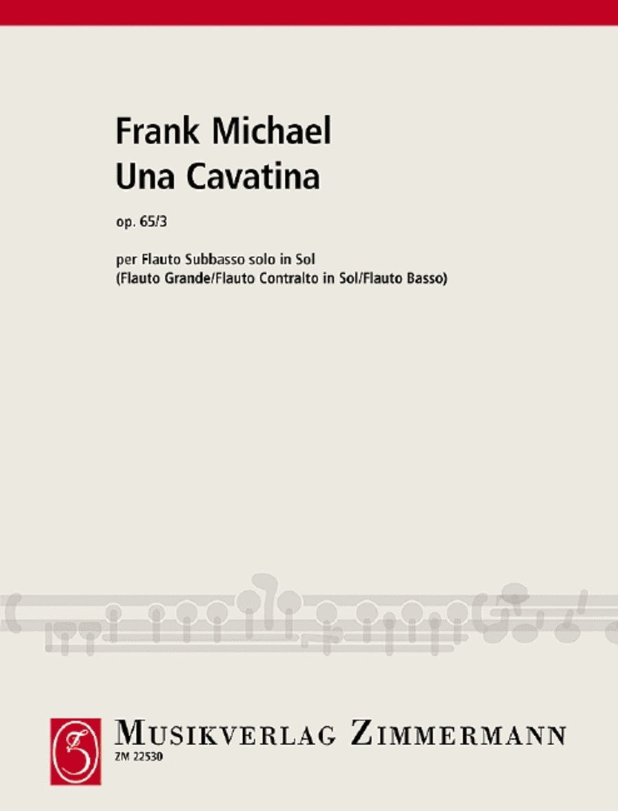 Una Cavatina Flute scores gallery preview page 1