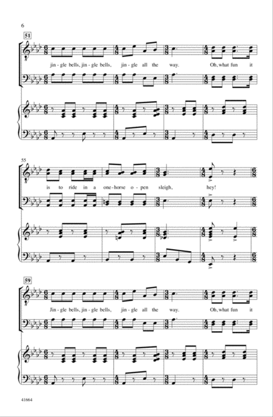 Jingle Bells (Sort Of) Choir scores gallery preview page 5