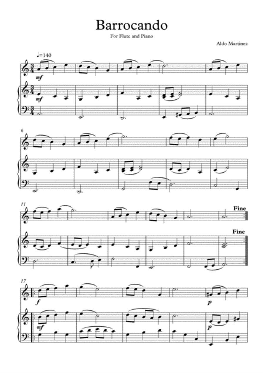 Barrocando Woodwind Duet scores gallery preview page 2