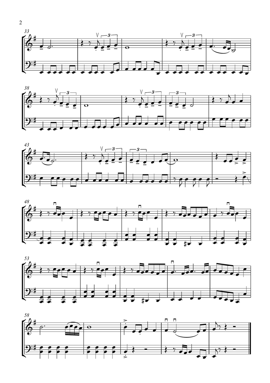 Final Countdown Final Countdown String Duet scores gallery preview page 2