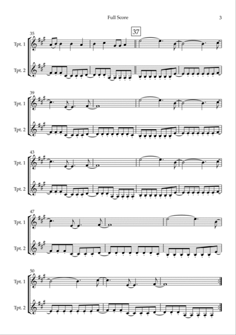 Clarity Trumpet Duet scores gallery preview page 3