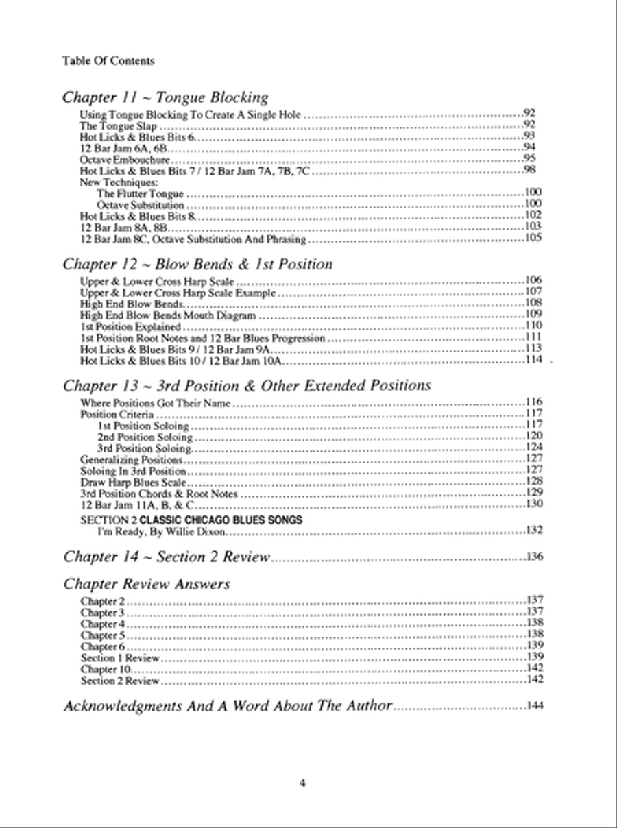 Complete Classic Chicago Blues Harp Harmonica scores gallery preview page 10