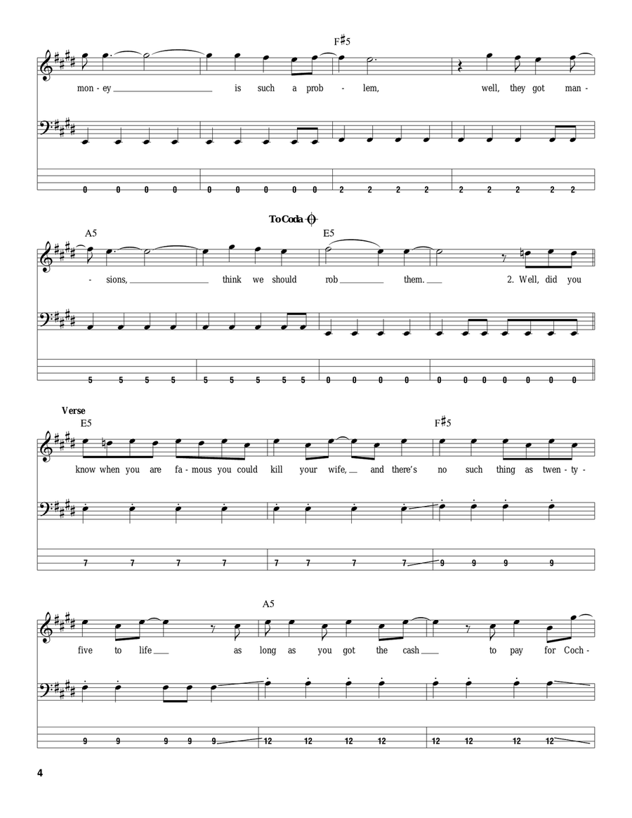 Lifestyles Of The Rich And Famous Acoustic Guitar scores gallery preview page 4