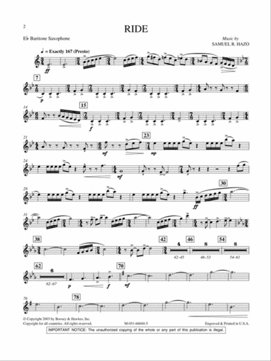 Ride Ride Concert Band scores gallery preview page 7
