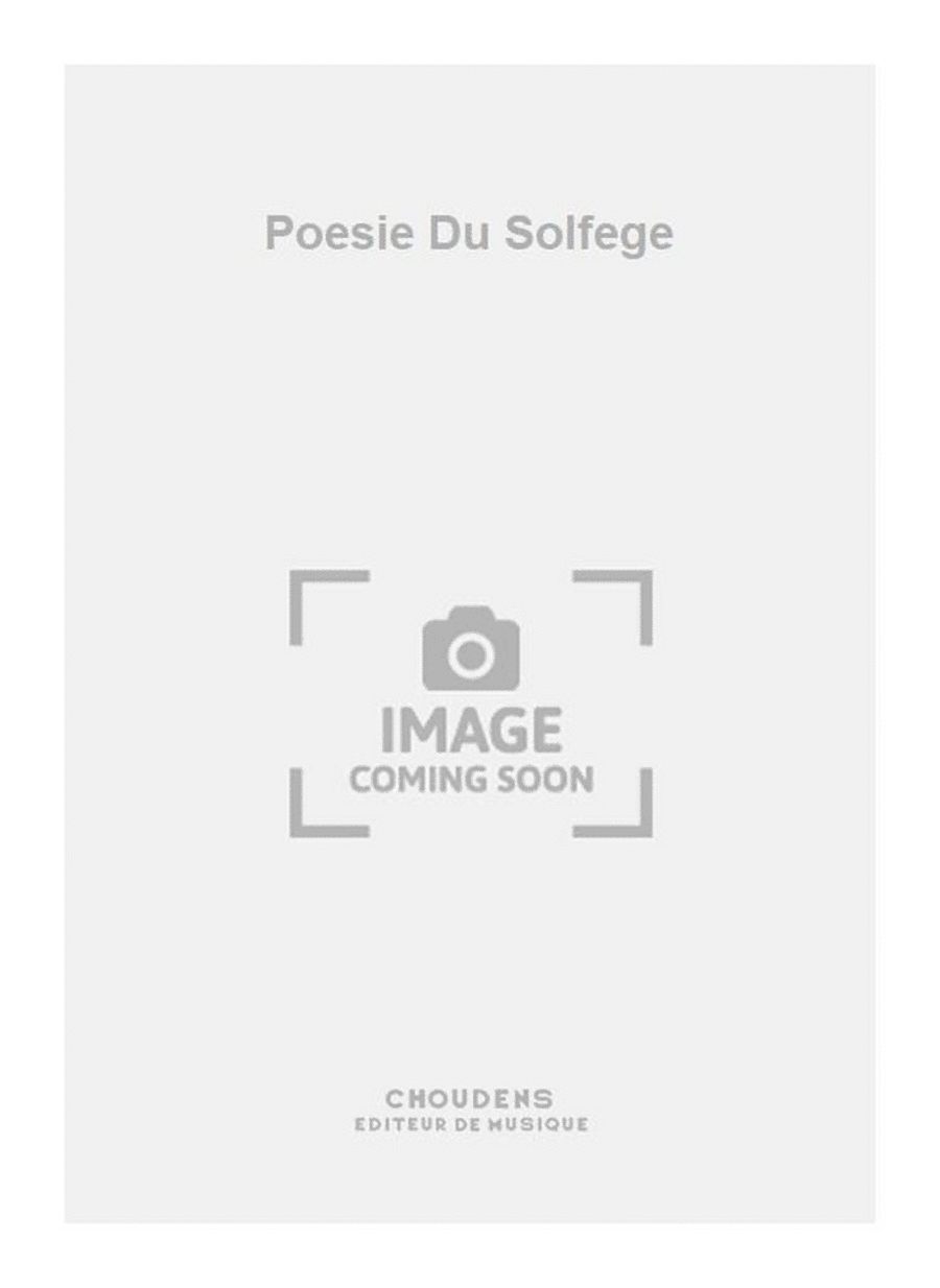 Poesie Du Solfege Voice scores gallery preview page 1
