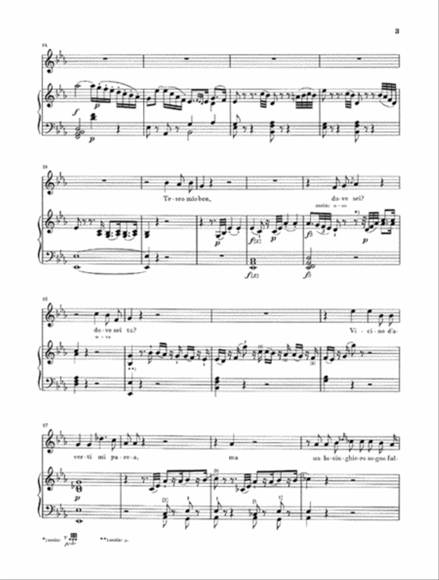 Arianna a Naxos, Cantata for Voice and Piano Hob.XXVIb:2 Voice Solo scores gallery preview page 3