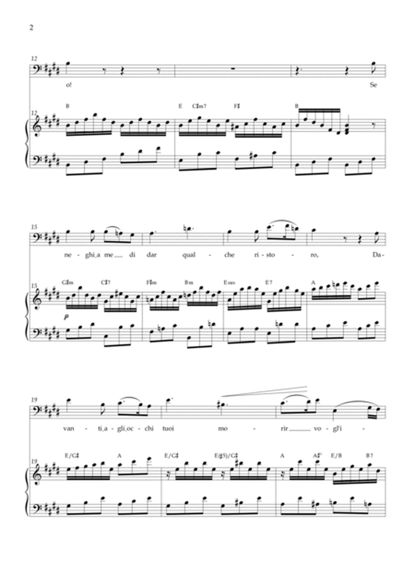 Deh vieni alla finestra (Don Giovanni) Mozart - E Major Chords (BARITONE) image number null
