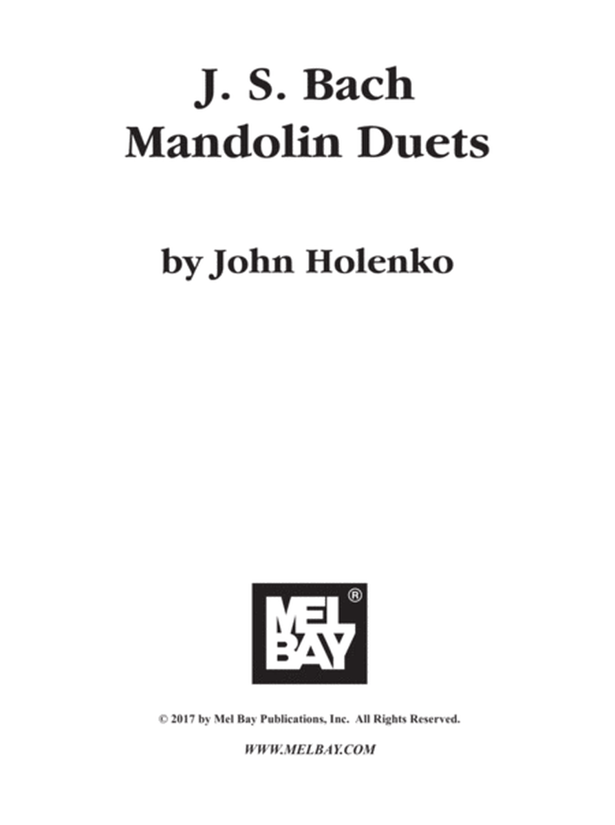 J. S. Bach Mandolin Duets