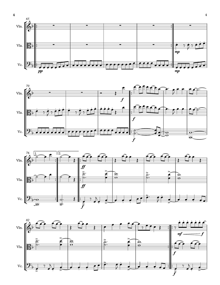 Paradise String Trio scores gallery preview page 5