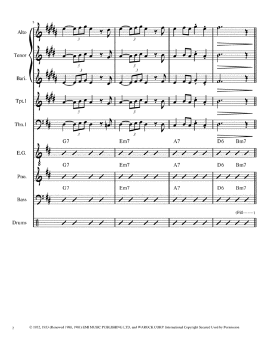 My One And Only Love Large Ensemble scores gallery preview page 2