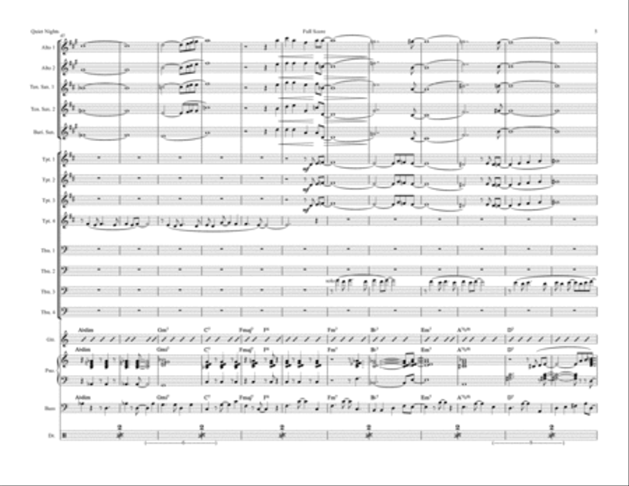 Quiet Nights Of Quiet Stars (Corcovado) Jazz Ensemble scores gallery preview page 5