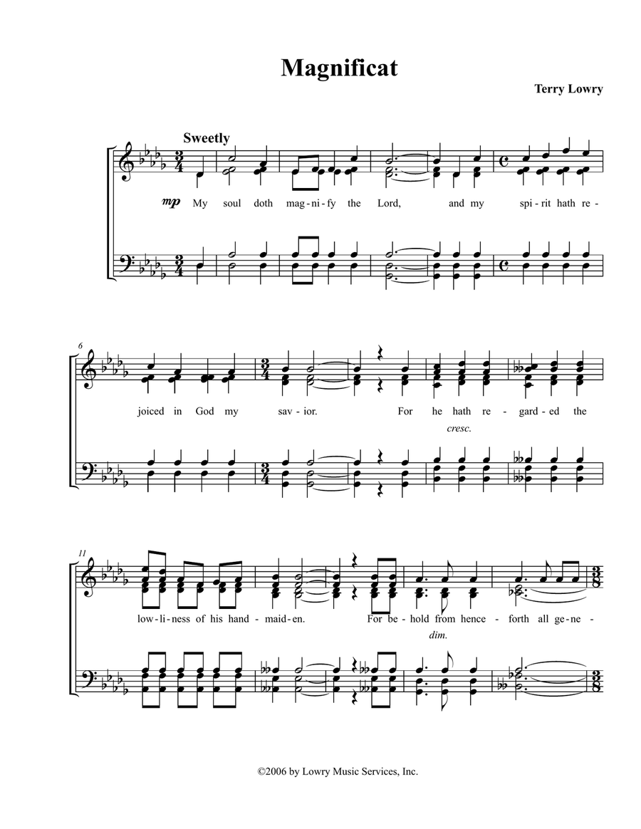 Sevice of Choral Evensong A Cappella scores gallery preview page 3