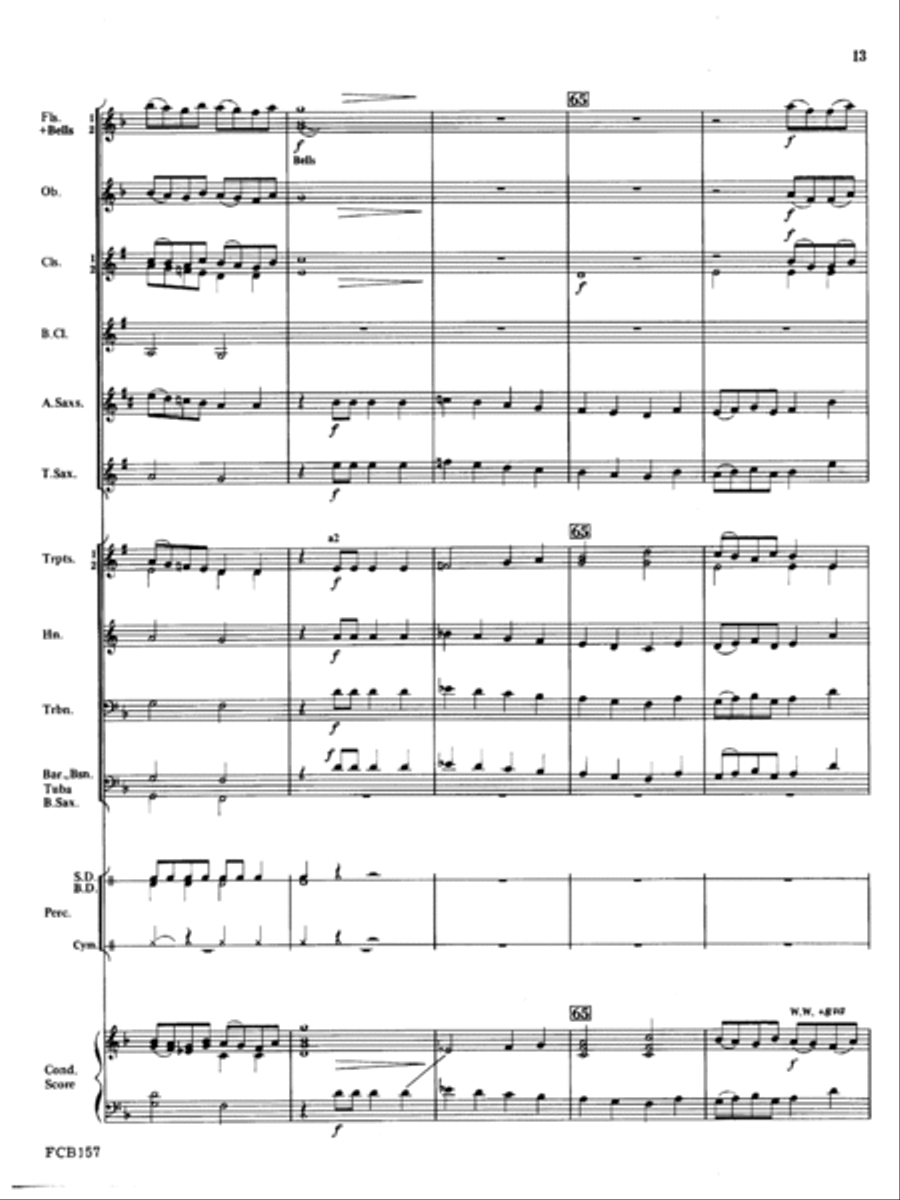 Modal Song And Dance Concert Band scores gallery preview page 13