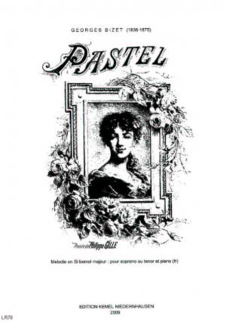 Pastel : melodie en Si bemol majeur : pour soprano ou tenor et piano