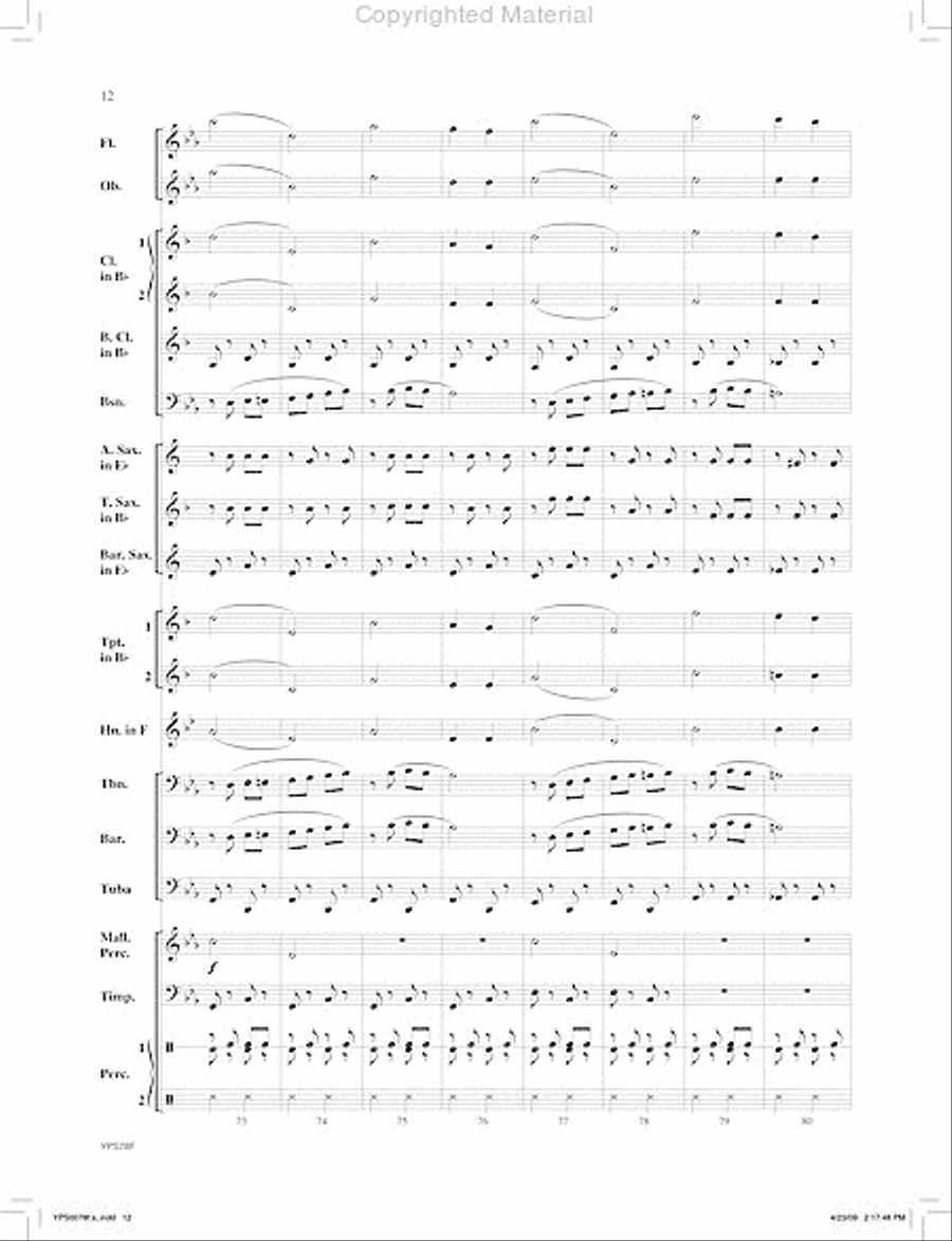 Pivot Man Pivot Man Concert Band scores gallery preview page 13