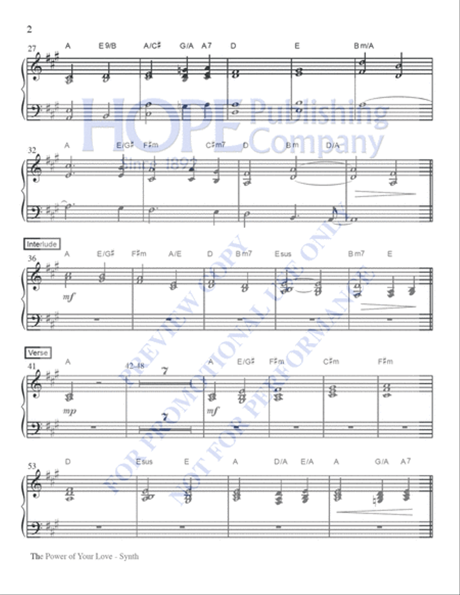 The Power of Your Love The Power of Your Love 4-Part scores gallery preview page 6