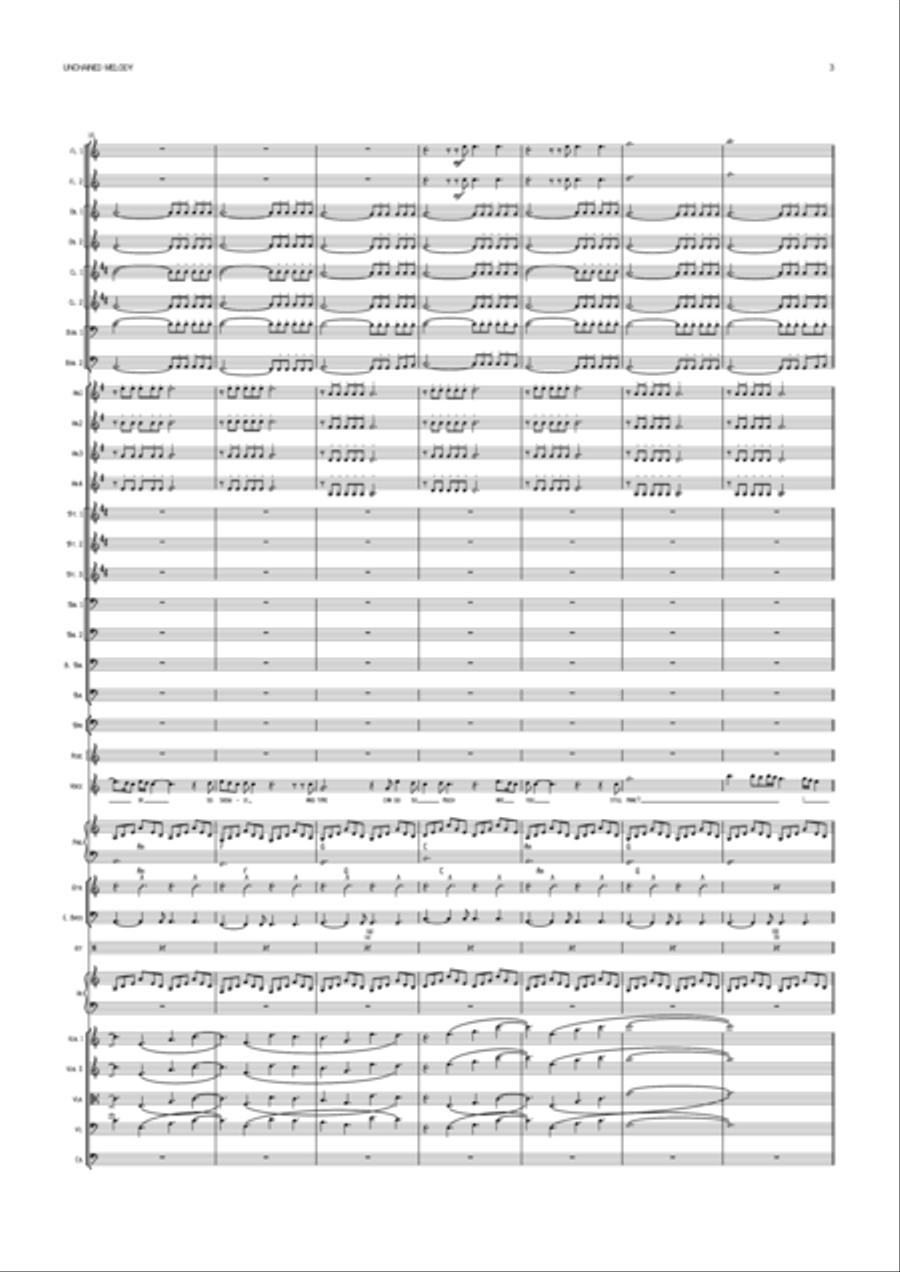 Unchained Melody Unchained Melody Full Orchestra scores gallery preview page 3