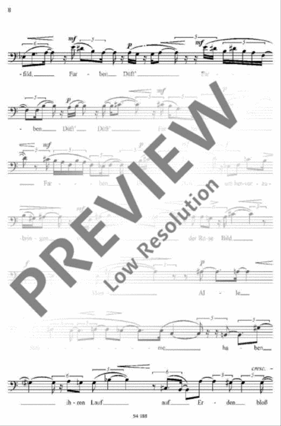 Rose, Meer und Sonne Baritone Horn scores gallery preview page 5