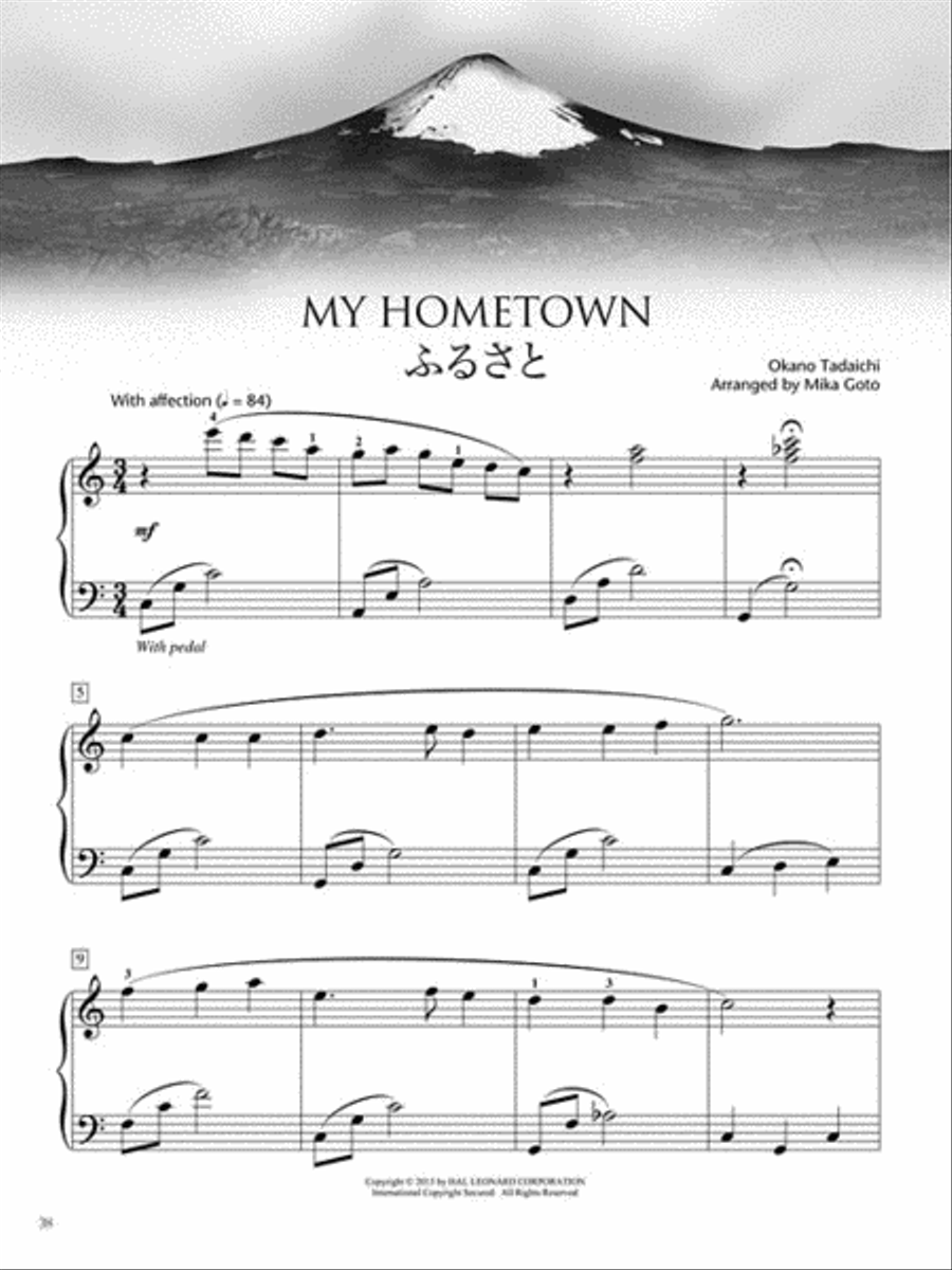 Japanese Folk Songs Collection Piano Method scores gallery preview page 5