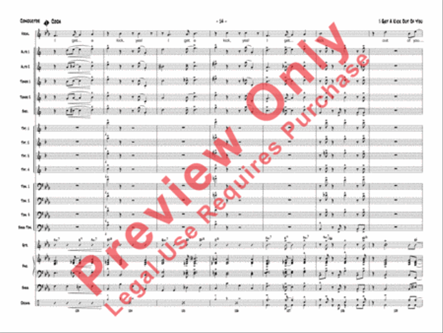 I Get a Kick Out of You Jazz Ensemble scores gallery preview page 35