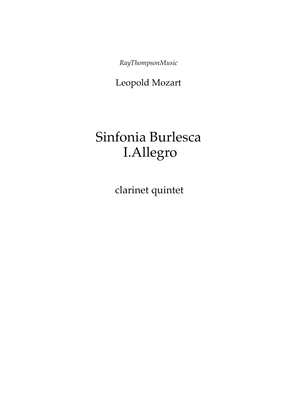 Leopold Mozart : Sinfonia Burlesca Mvt.1 Allegro - clarinet quintet