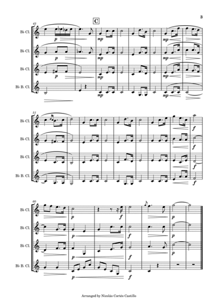 Richard Wagner - Bridal Chorus (Wedding March) for Clarinet Quartet image number null