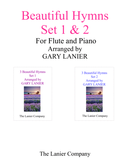 BEAUTIFUL HYMNS Set 1 & 2 (Duets - Flute and Piano with Parts) image number null