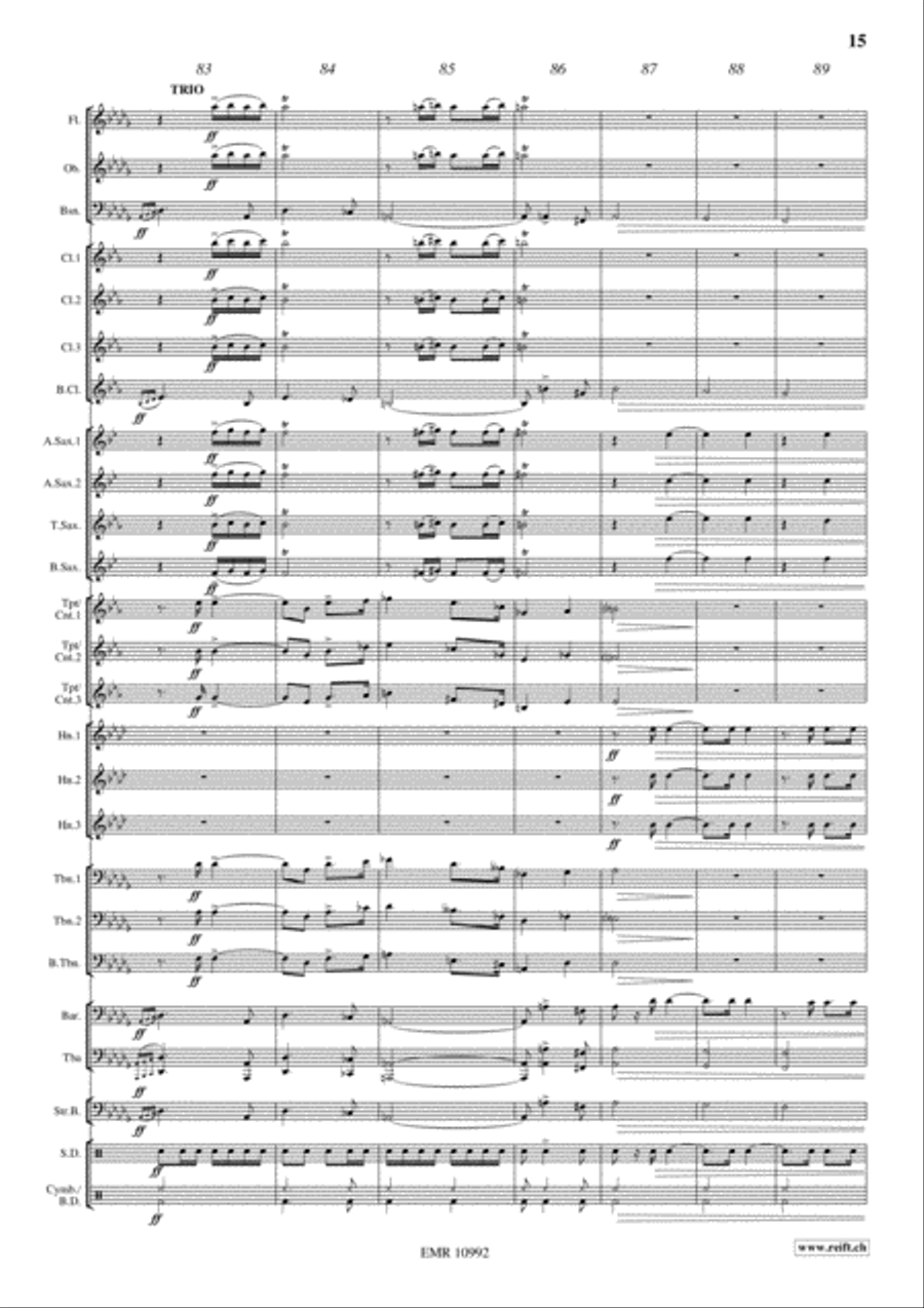Brass Explosion Concert Band scores gallery preview page 16