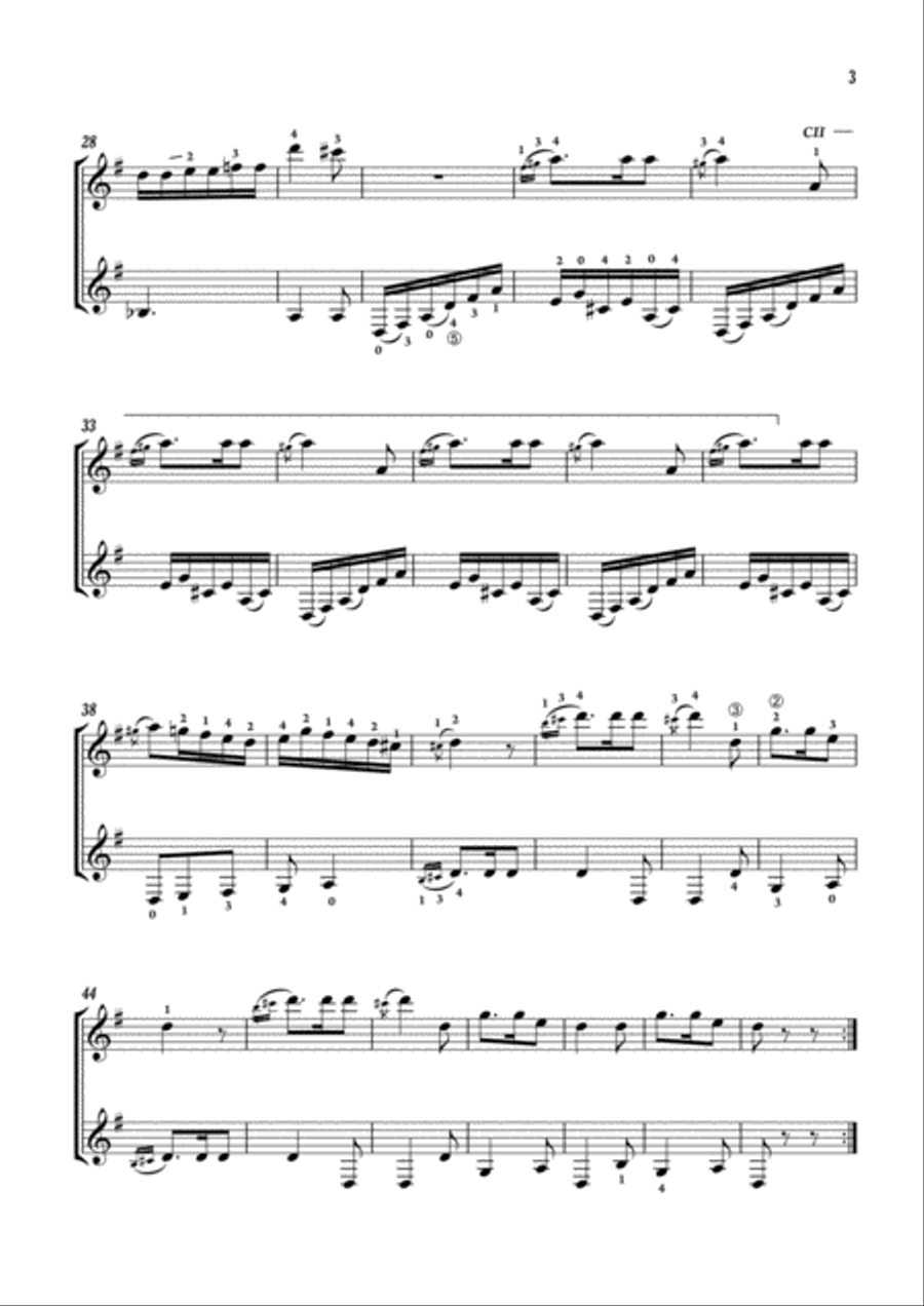 Sonata R.108 Acoustic Guitar scores gallery preview page 3