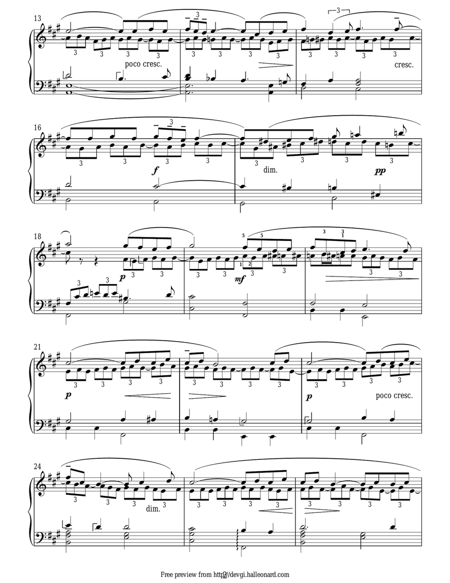 Symphony No.2 - 3rd Movement Piano Solo scores gallery preview page 2