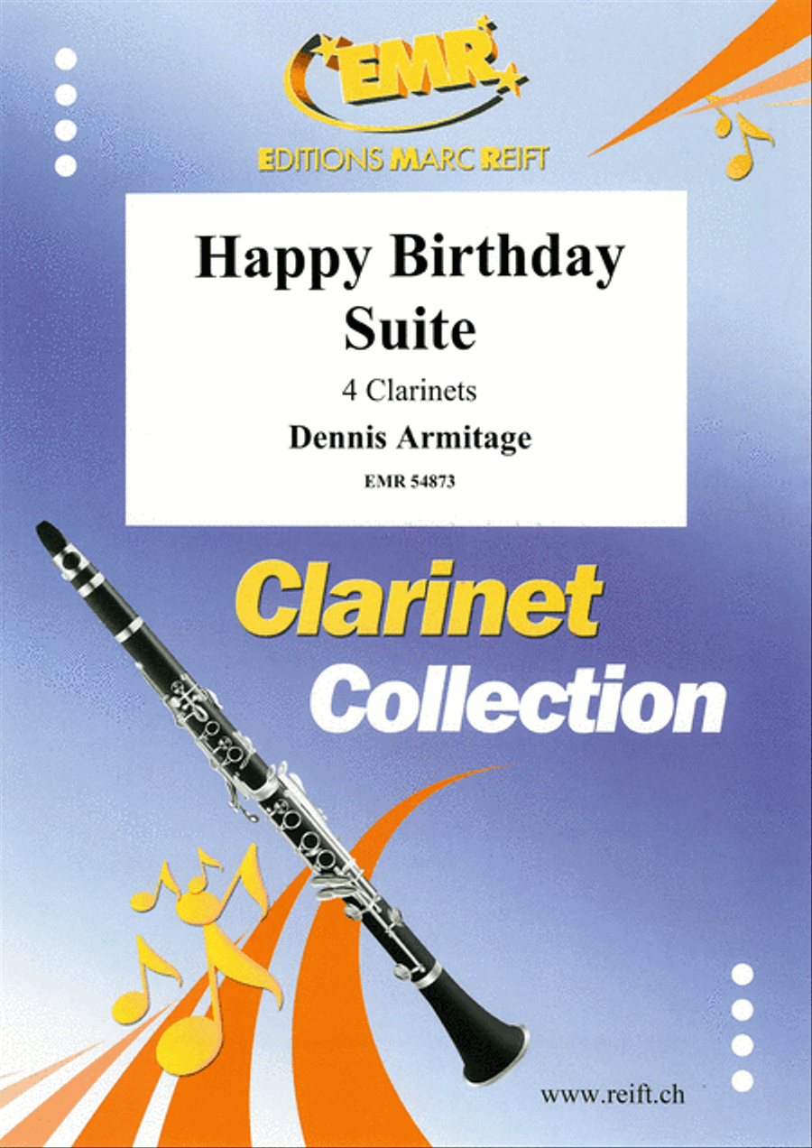 Happy Birthday Suite Clarinet Quartet scores gallery preview page 1