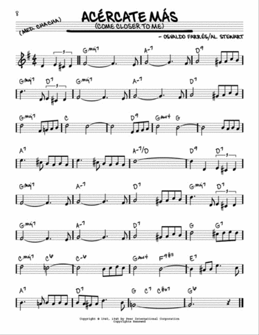 The Real Latin Book The Real Latin Book B-Flat Instrument scores gallery preview page 2