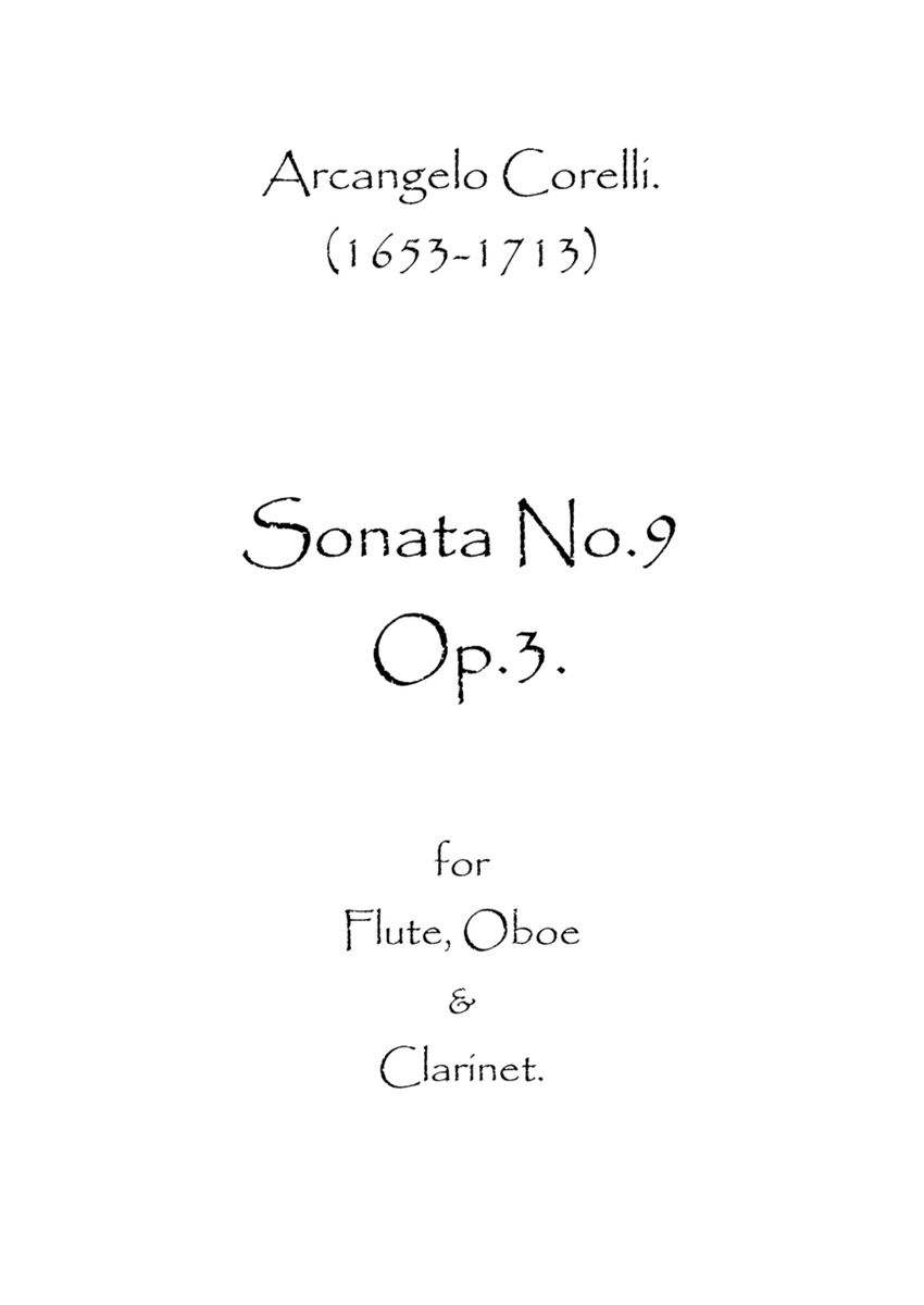 Sonata No.9 Op.3 image number null