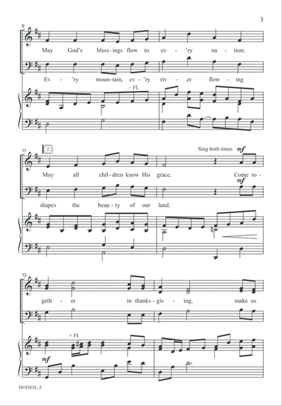 Together in Thanksgiving Together in Thanksgiving 3-Part scores gallery preview page 3