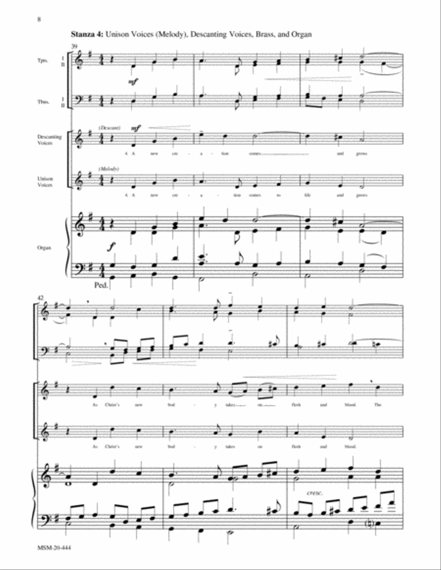 Festive Hymn Settings, Set 5 Unison Choir scores gallery preview page 3