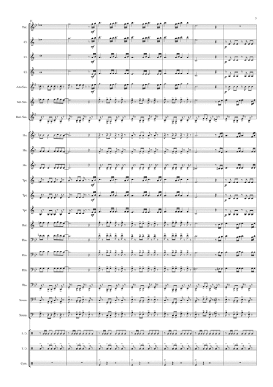 Arabian Nights Marching Band scores gallery preview page 3