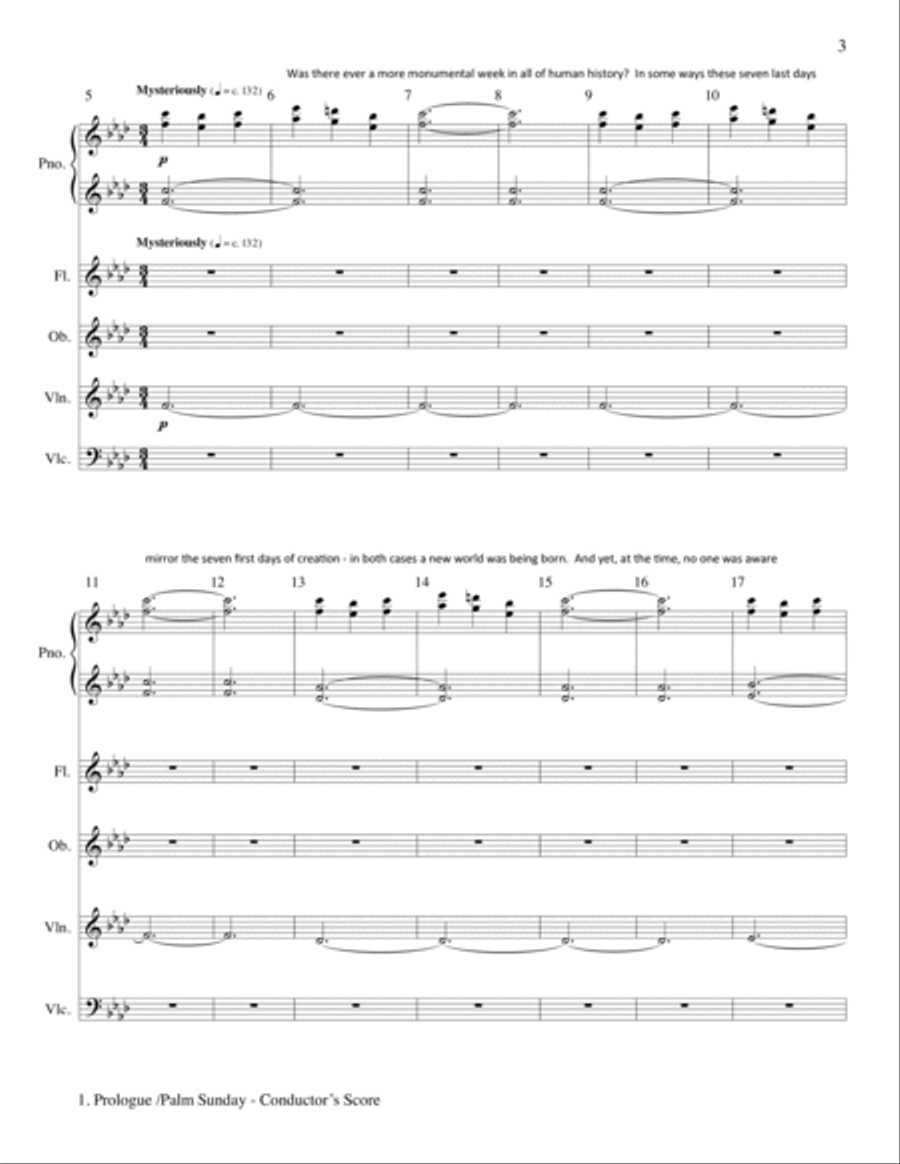 The Seven Last Days - Instr. Parts Flute scores gallery preview page 3