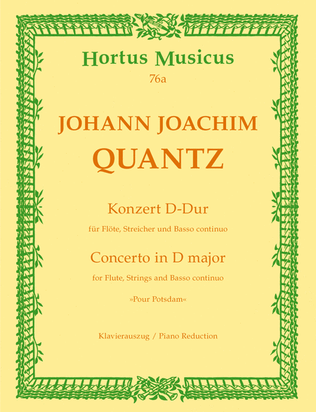 Book cover for Concerto "Pour Potsdam" D major