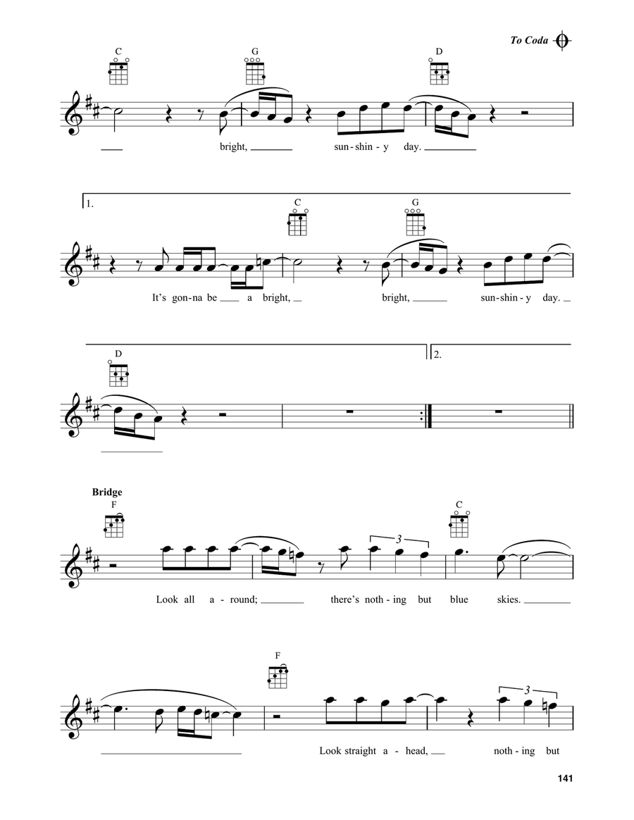 I Can See Clearly Now I Can See Clearly Now Baritone Ukulele scores gallery preview page 2