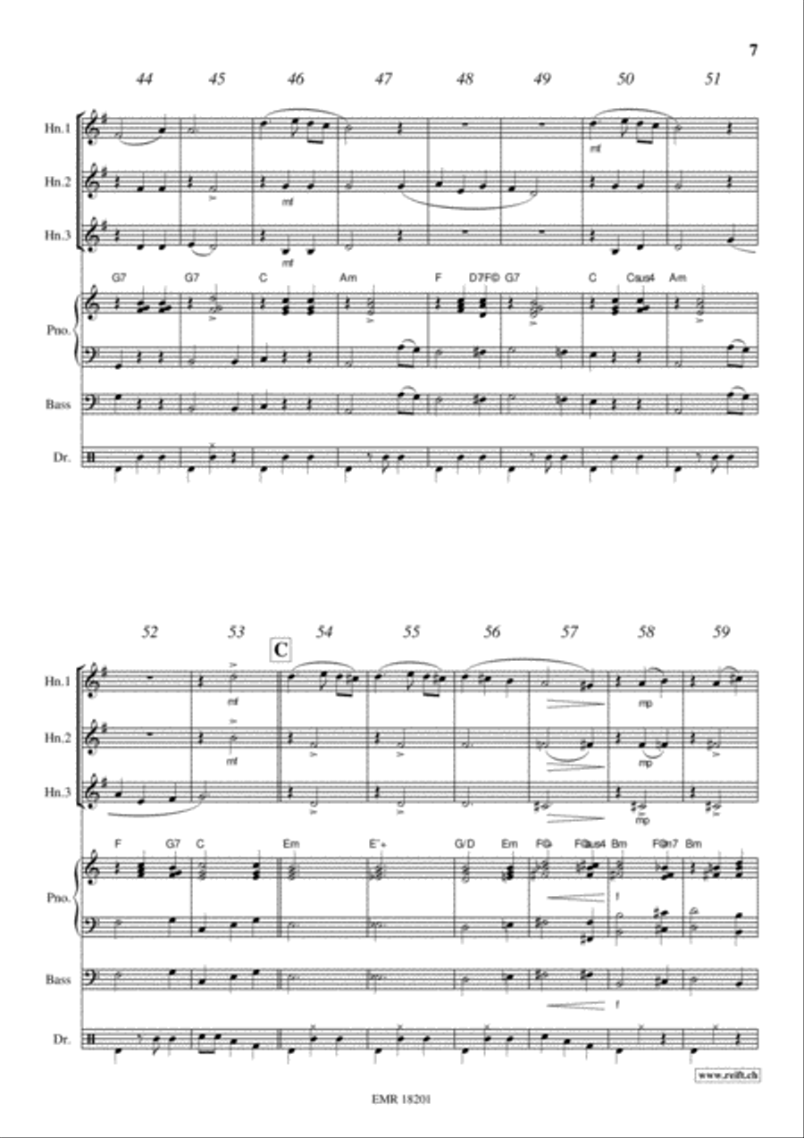Frere Jacques Horn scores gallery preview page 7