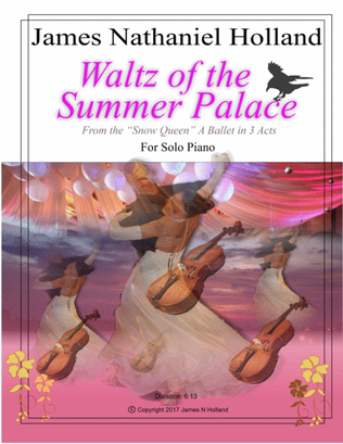 Waltz of the Summer Palace for Solo Piano from the Snow Queen Ballet
