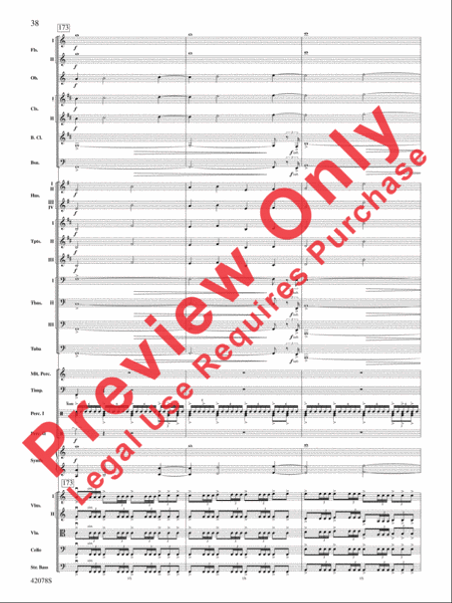 Man of Steel, Selections from Full Orchestra scores gallery preview page 39