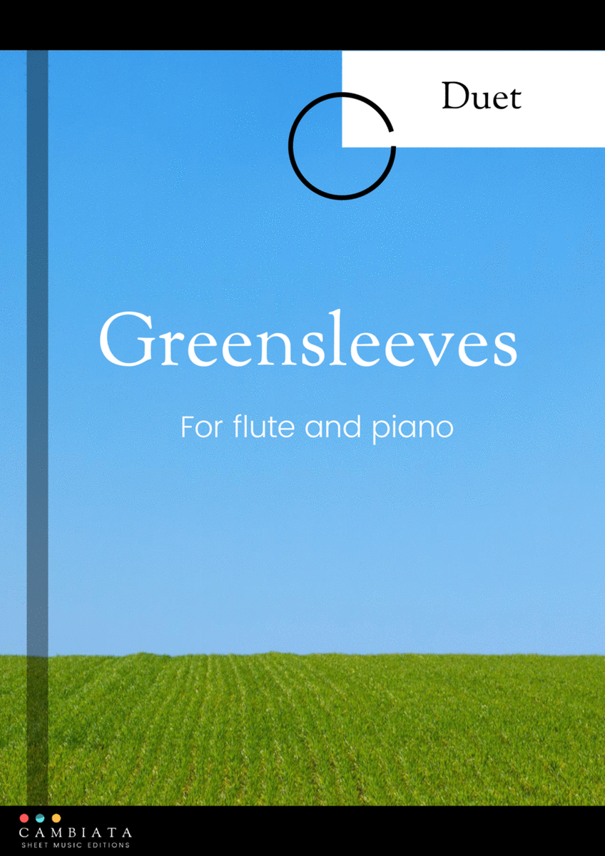 Greensleeves - for solo flute and piano accompaniment (Easy) image number null
