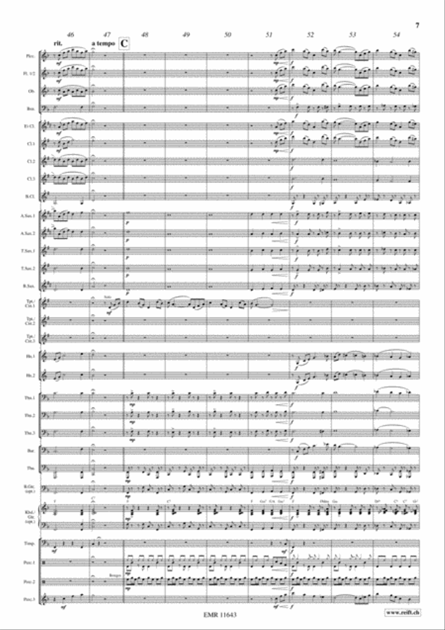 Flight To Mexico Concert Band scores gallery preview page 8