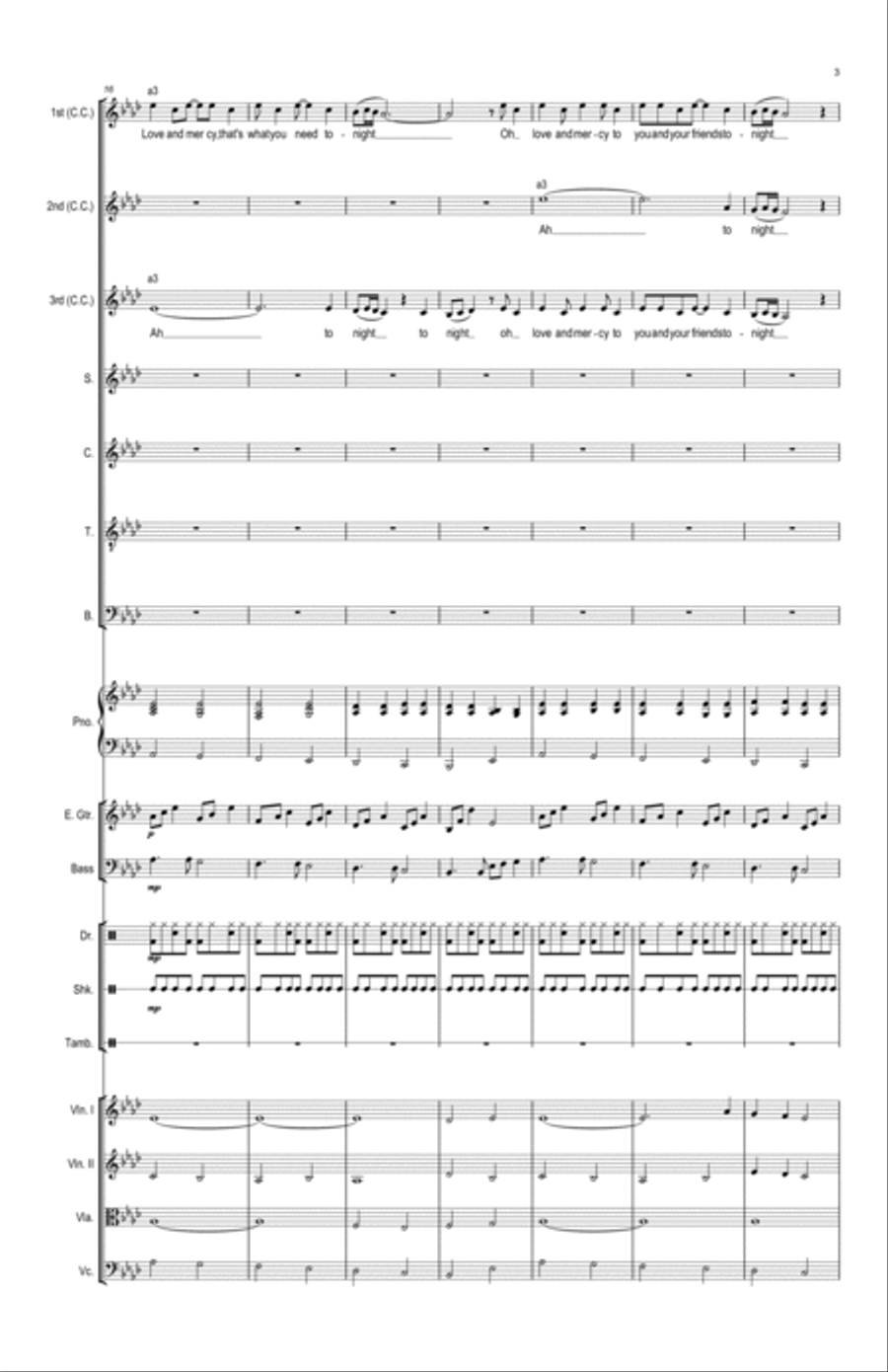 Love and Mercy Choir scores gallery preview page 3