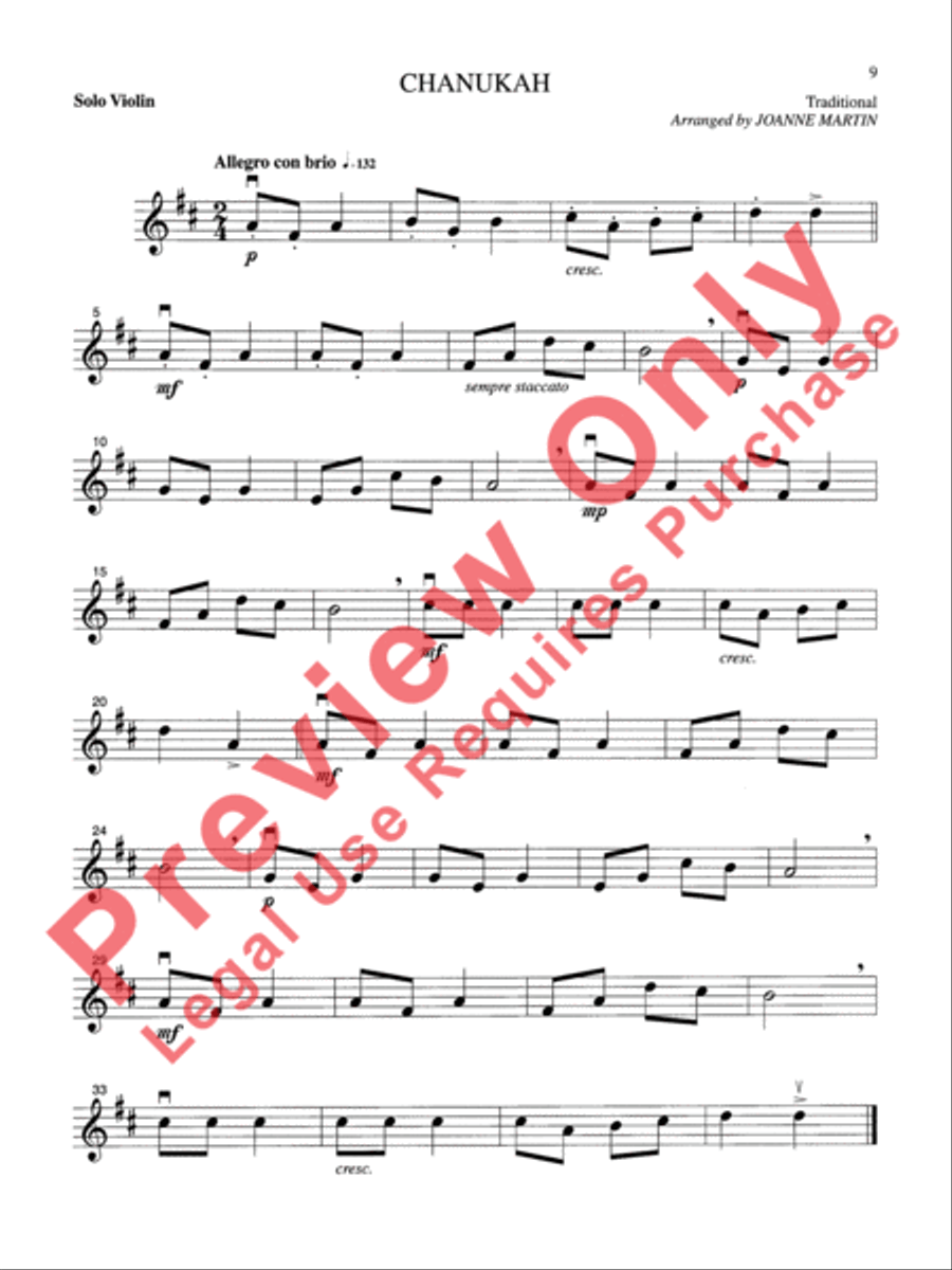 Festive Strings for Solo Instruments Violin Solo scores gallery preview page 11