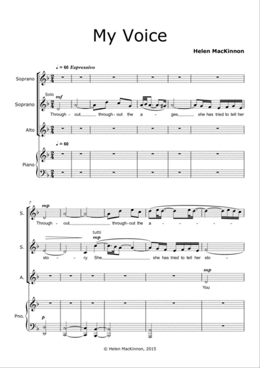 My Voice SSA scores gallery preview page 2